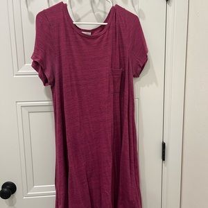 LULAROE | Pink Heathered Carly | 2XL